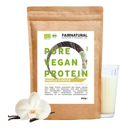 Organic vegan protein powder vanilla without soy