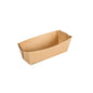 The Viking Slim Brick Box from Duni GmbH is a 1100 ml brown cardboard/PLA bowl with upward-sloping sides and slightly curved edges. Made from FSC-certified cardboard, it offers an attractive eco-friendly packaging option. Size: 225x85x75 mm, Pack (300 pieces).