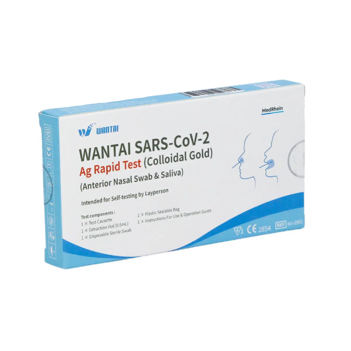 Wantai SARS-Cov-2 rapid test, lollipop test (collodial gold) CE/2854