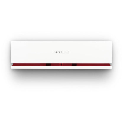 A white, rectangular CWS front panel for the Air Bar fragrance dispenser with modern design, a red accent at the bottom, and a "CWS Hygiene" label in the center.