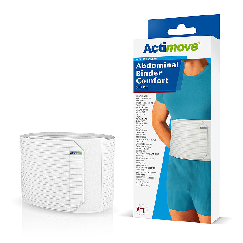 Actimove Abdominal Binder Comfort, Bandage, weiß