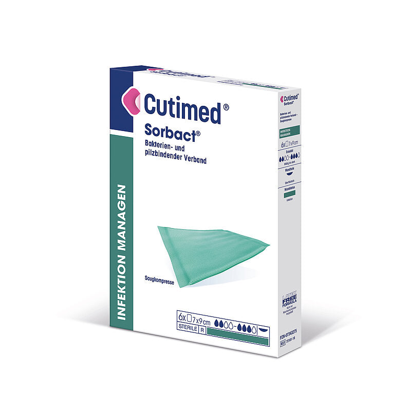 Cutimed Sorbact, Tamponade, antimikrobielle Wundauflage, steril