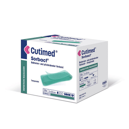 Cutimed Sorbact, Kompresse, antimikrobielle Wundauflage, steril