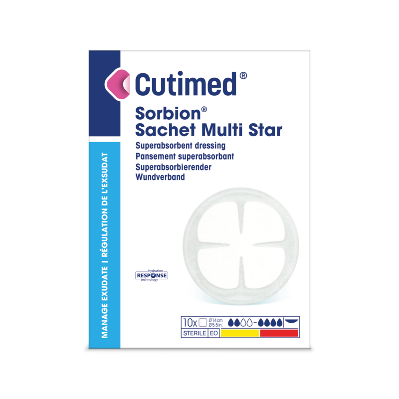 Cutimed Sorbion Sachet Multi Star, Wundauflage