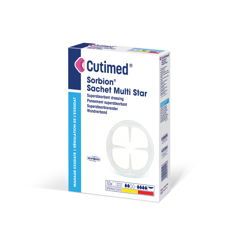 Cutimed Sorbion Sachet Multi Star, Wundauflage