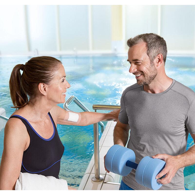Fixomull transparent, wasser- und keimdichte Klebefolie – im Einsatz
