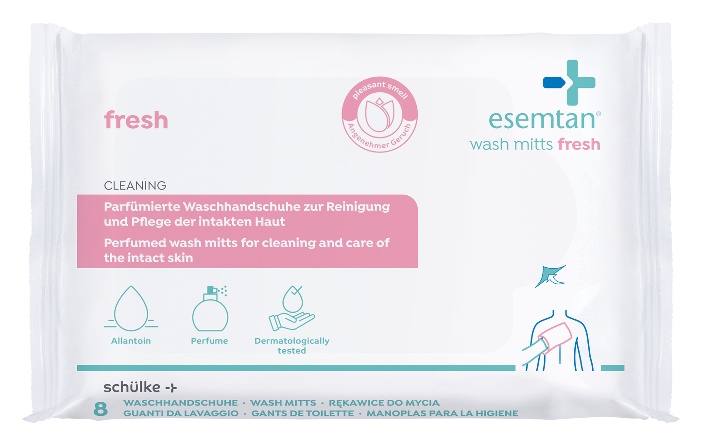esemtan wash mitts fresh 8 ST SP | Pack (8 pieces)