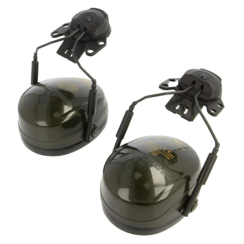 3M™ PELTOR™ Optime™ II ear muffs, green, helmet mount, H520P3E-410-GQ-01 | Pack (1 piece)