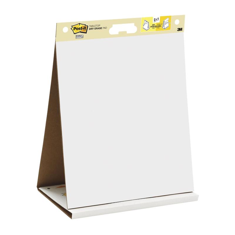 Post-it® Super Sticky self-adhesive meeting chart/flipchart with integrated dry erase foil, white, 58.4 cm x 50.8 cm, 20 sheets/pad, 6 pads/pack, 100% PEFC, SGSCH-PEFC-COC-110078 | Pack (1 piece)