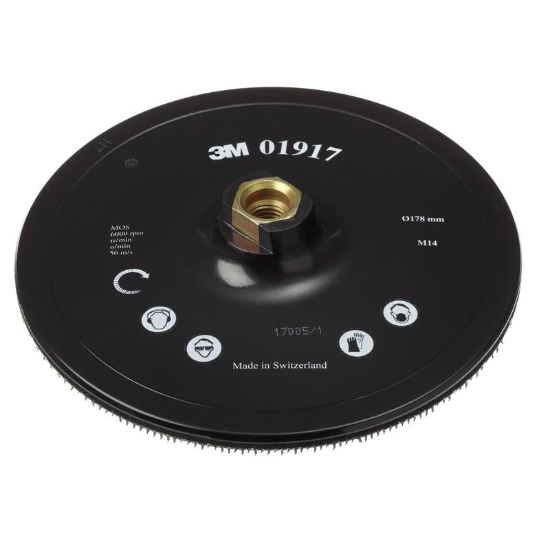 3M™ adhesive backing plate DH-AC without centering, 115 mm, M14 mount | Pack (1 piece)