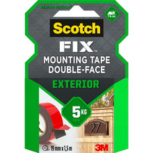 Scotch-FIX™ Double Sided Outdoor Mounting Tape 411-1915-P, 19mm x 1.5m, 1 Roll/Pack | Pack (1 roll)