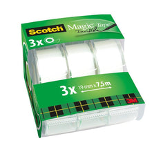 Scotch® Magic™ Invisible Tape 3 Rolls 19mm x 7.5m with Hand Dispenser | Pack (3 rolls)