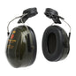 3M™ PELTOR™ Optime™ II ear muffs, green, helmet mount, H520P3E-410-GQ | Pack (1 piece)