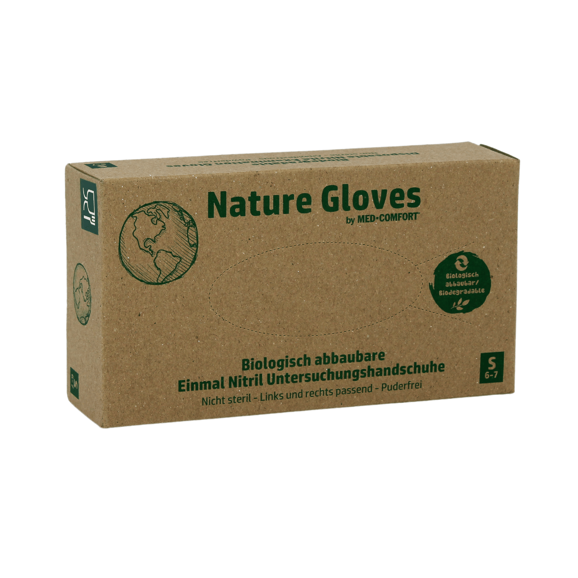 AMPri Nature Gloves Nitrile Gloves Biodegradable, powder-free