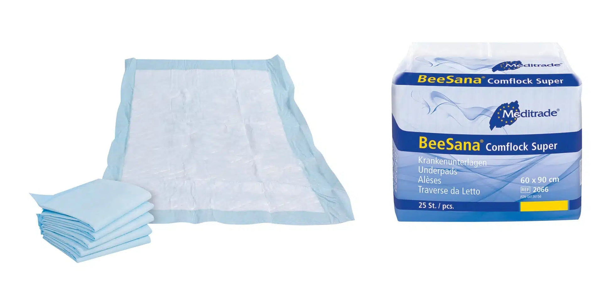 Meditrade BeeSana® Comflock Super bed pads, 90 x 60 cm